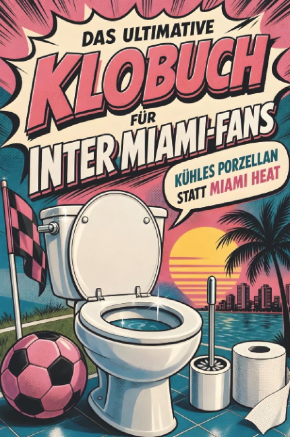Das ultimative Klobuch für Inter Miami-Fans: Kühles Porzellan statt Miami Heat. Lustiges Geschenk mit Lifehacks, Fun Facts und Geschichten