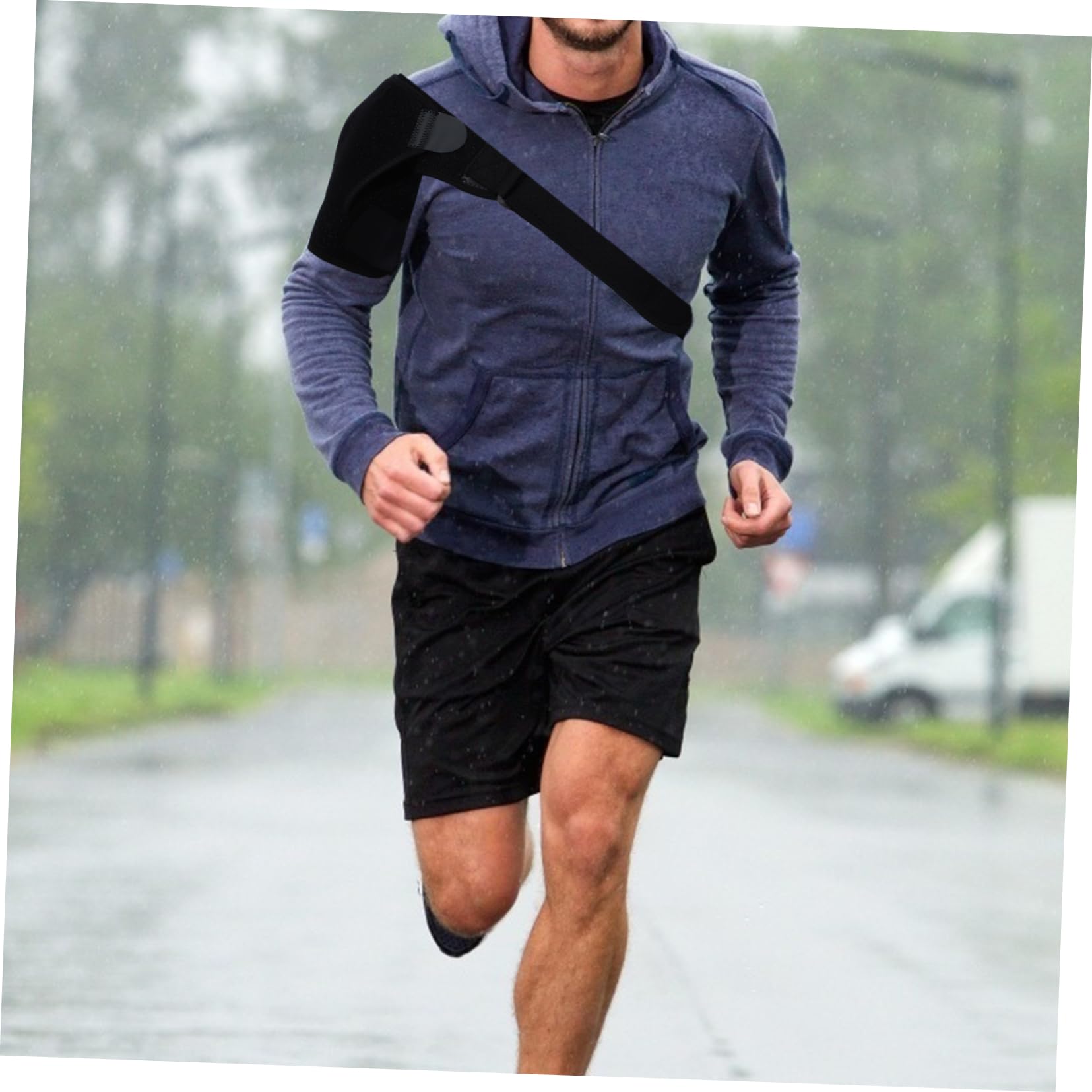 COLLBATH Practical Shoulder Guard Straps Easy to Wear Comfortable Shoulder Compression Brace (grey)