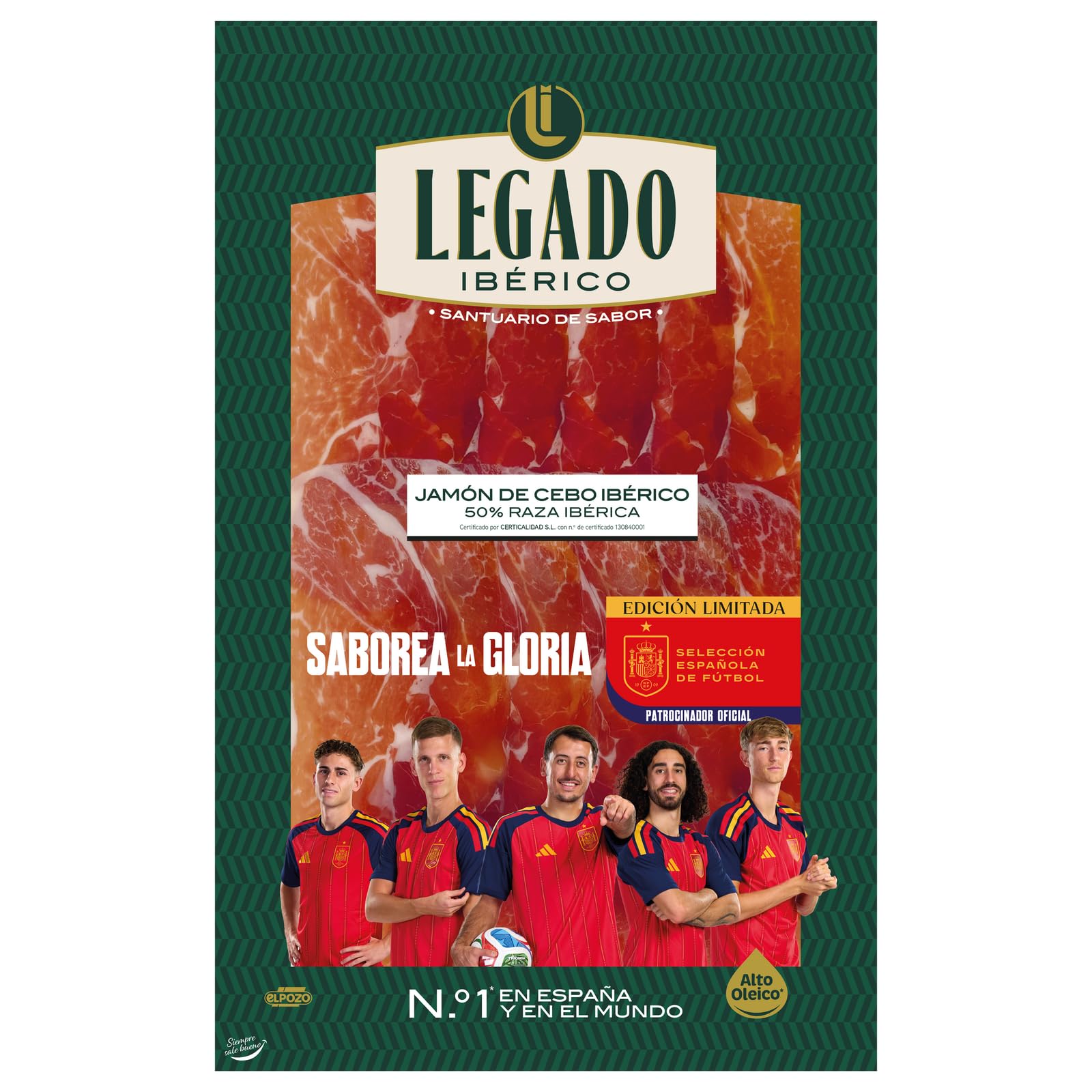 ELPOZO LEGADO IBÉRCIO JAMÓN CEBO IBÉRICO LONCHAS 100G
