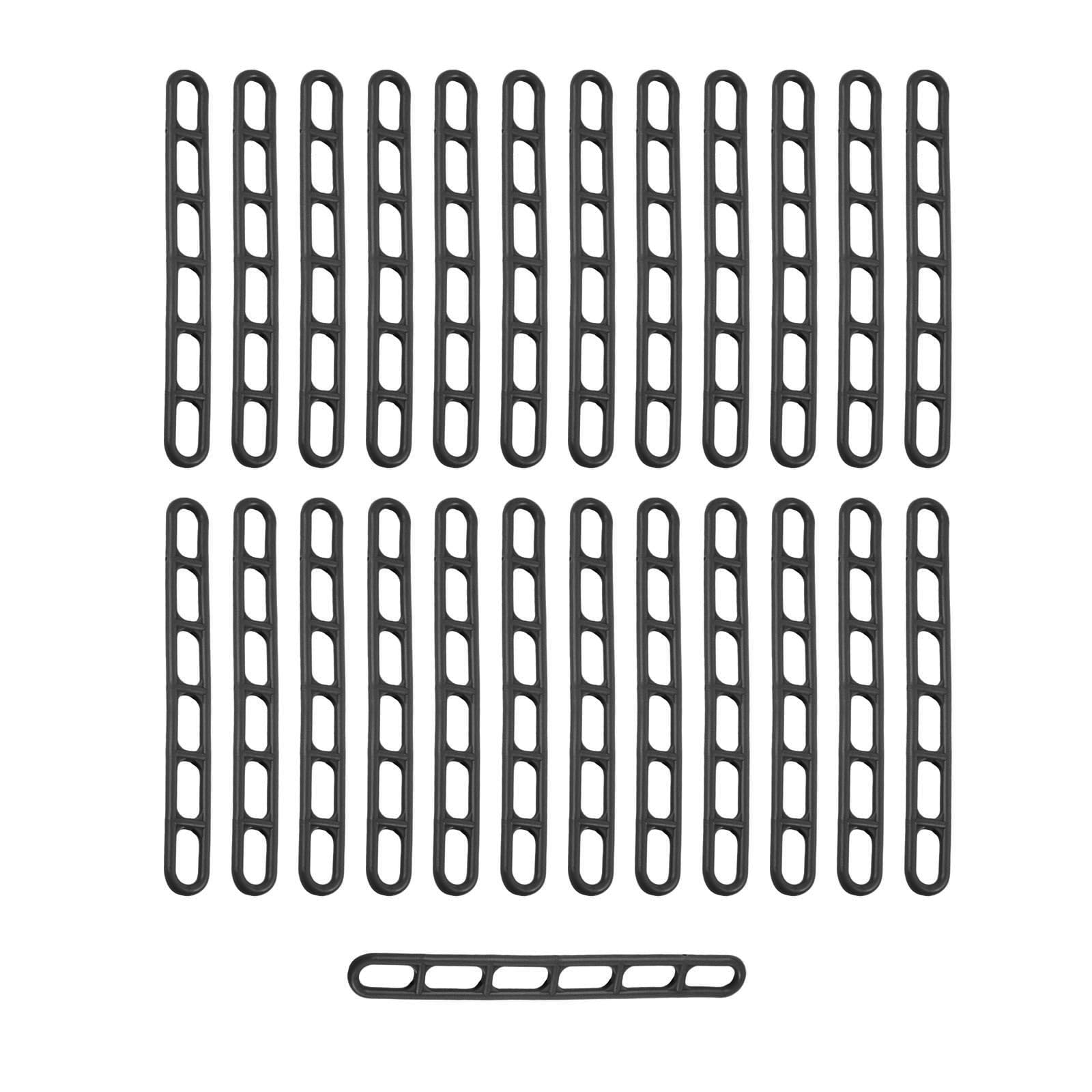 Kalttoy Black Stretchable Clips, Multi-Hole Shelter Fasteners, Multipurpose Tensioners Awnings Stretch Clip Weatherproof For Outdoor Multipurpose Tensioners Heavy Type Awnings Stretch Clip