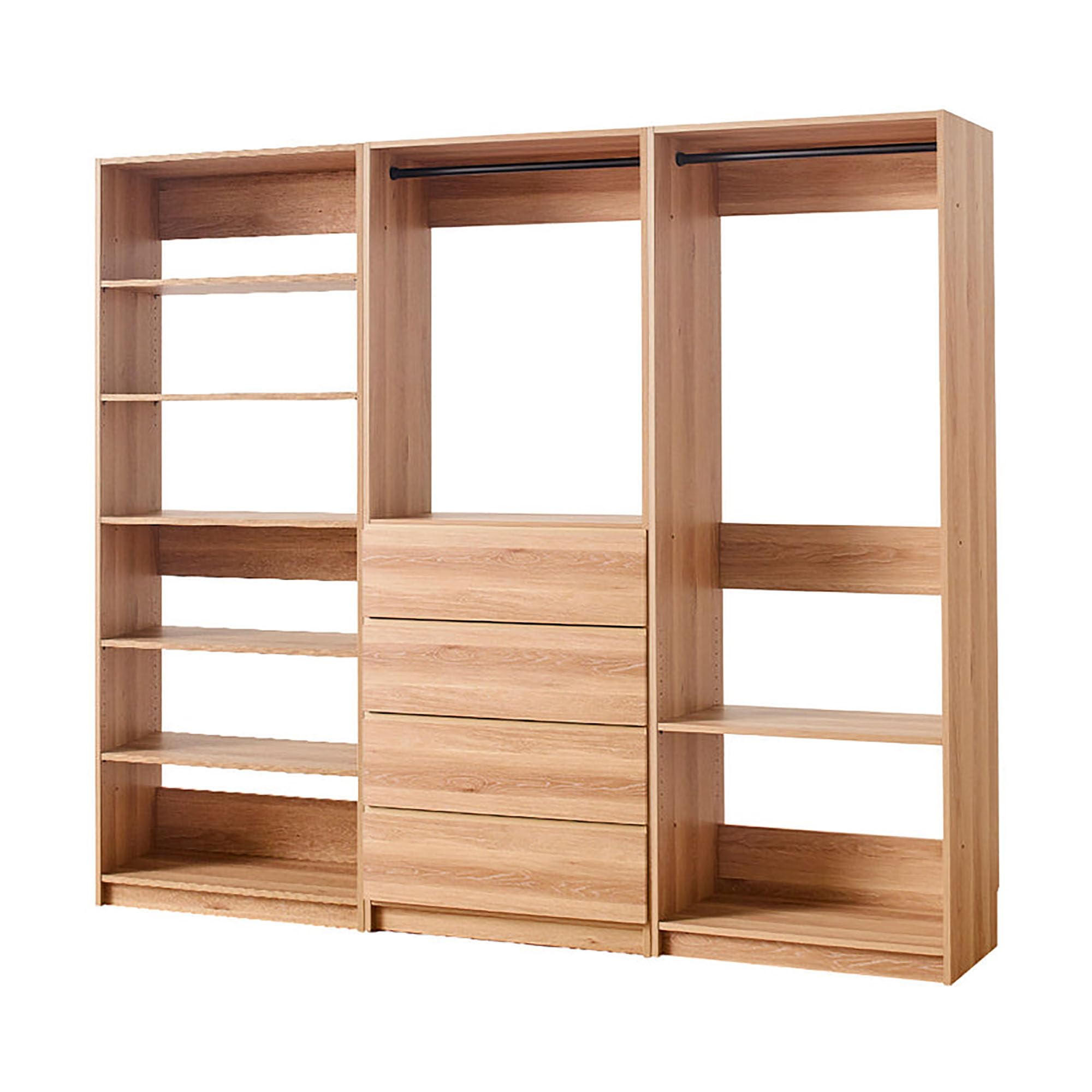 桂木 Amazon.com: Klair Living Prosper Oak Freestanding Walk in Wood