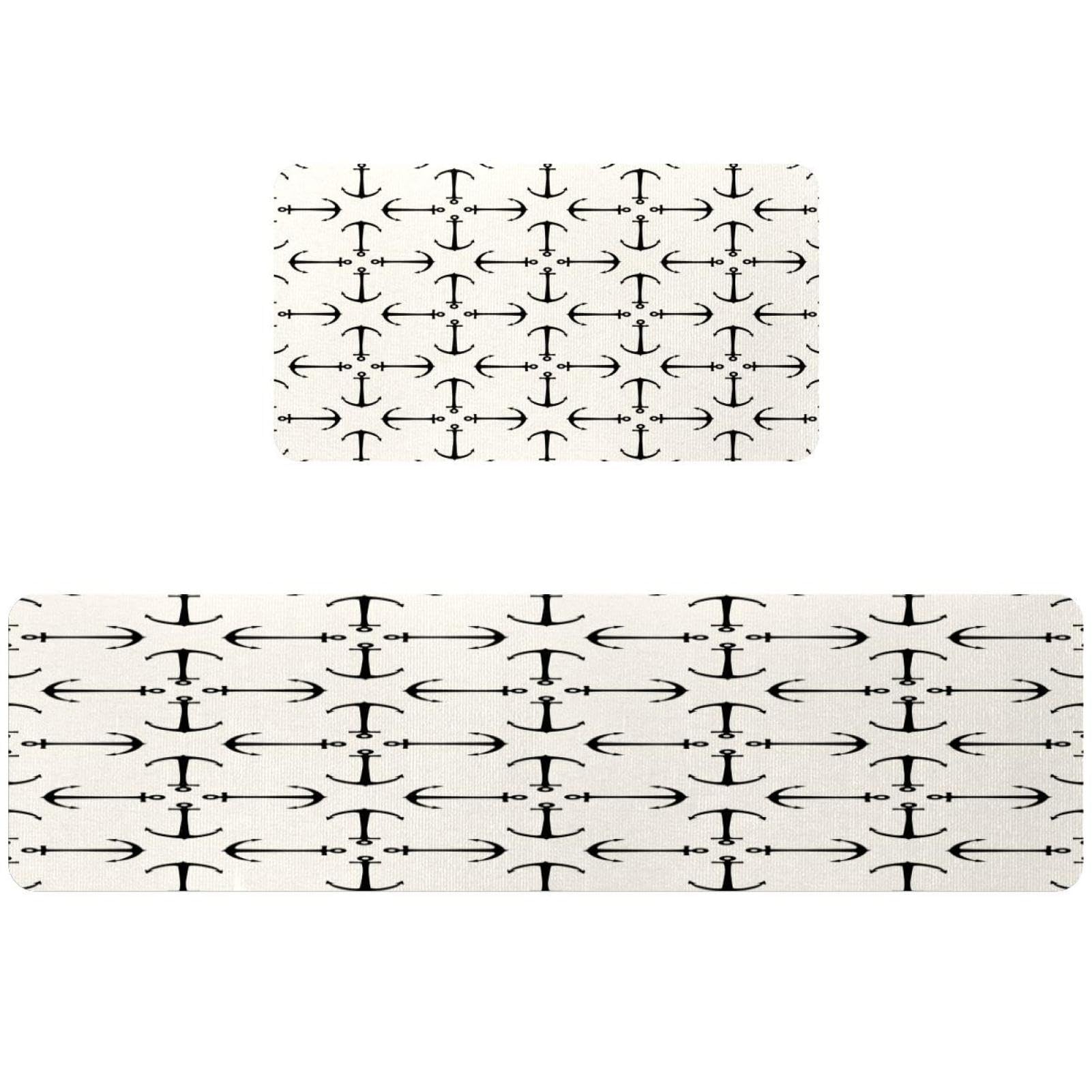 Alfombrillas de cocina absorbentes VAPOKF con diseño de ancla para suelos limpios en el lavado