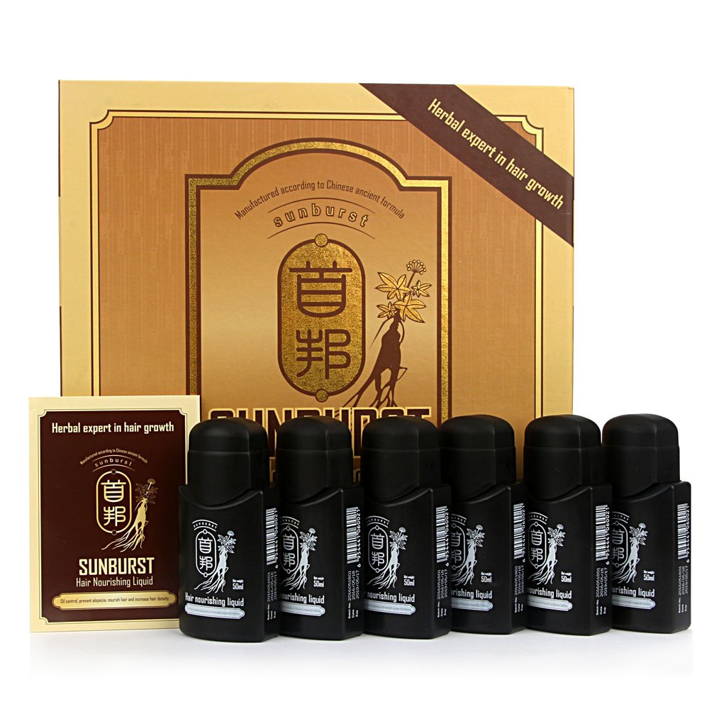 Shou Bang Sunburst Hair Growth Nourishing Liquid 6x 50ml