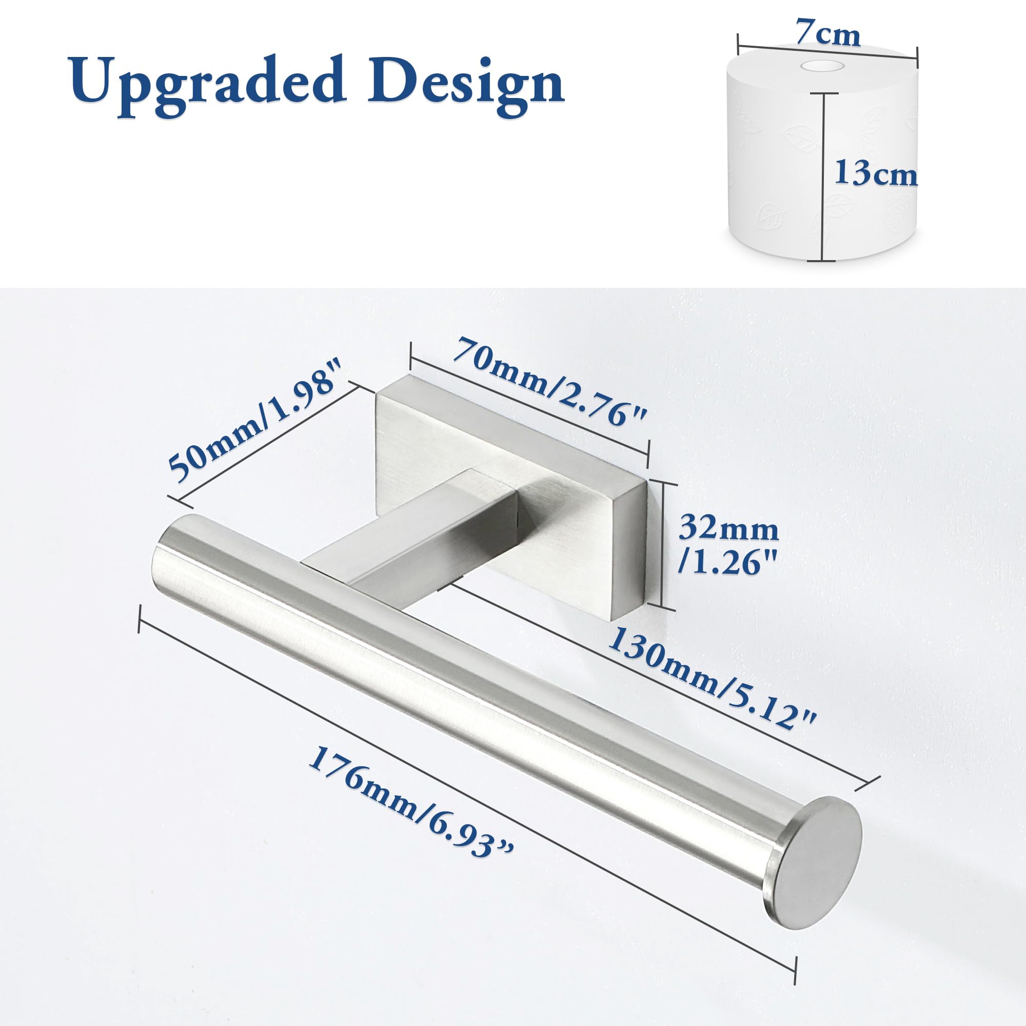 Mooche Toilet Roll Holder Wall Mounted, Toilet Paper Holder - Image 2