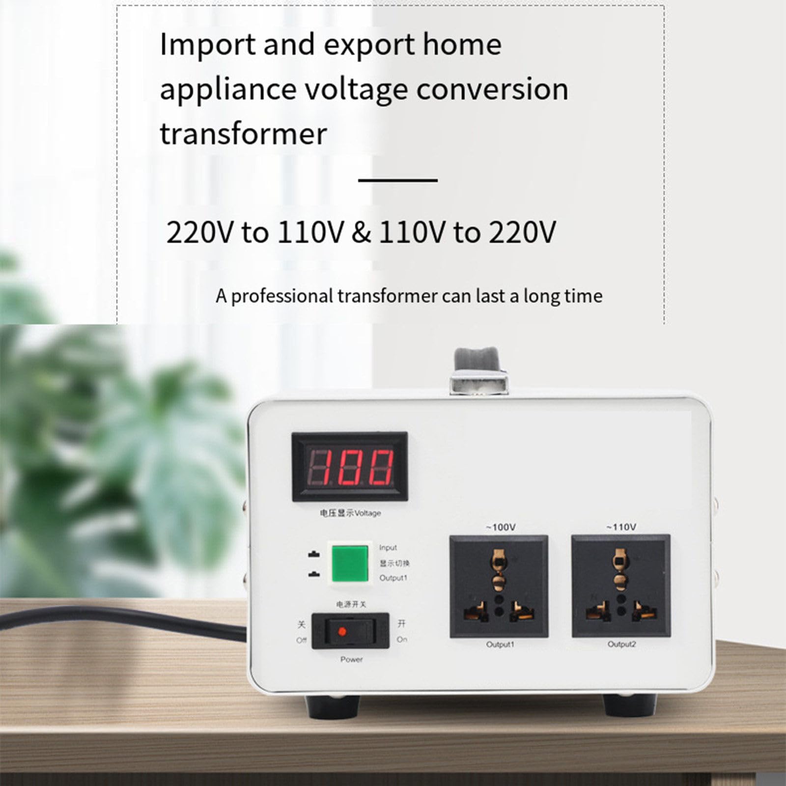 Transformador 220V a 110V Reductor 500W 1000W 1500W 2000W 3000W Convertidor de voltaje Elevador 110V a 220V,3000W-220Vto110V