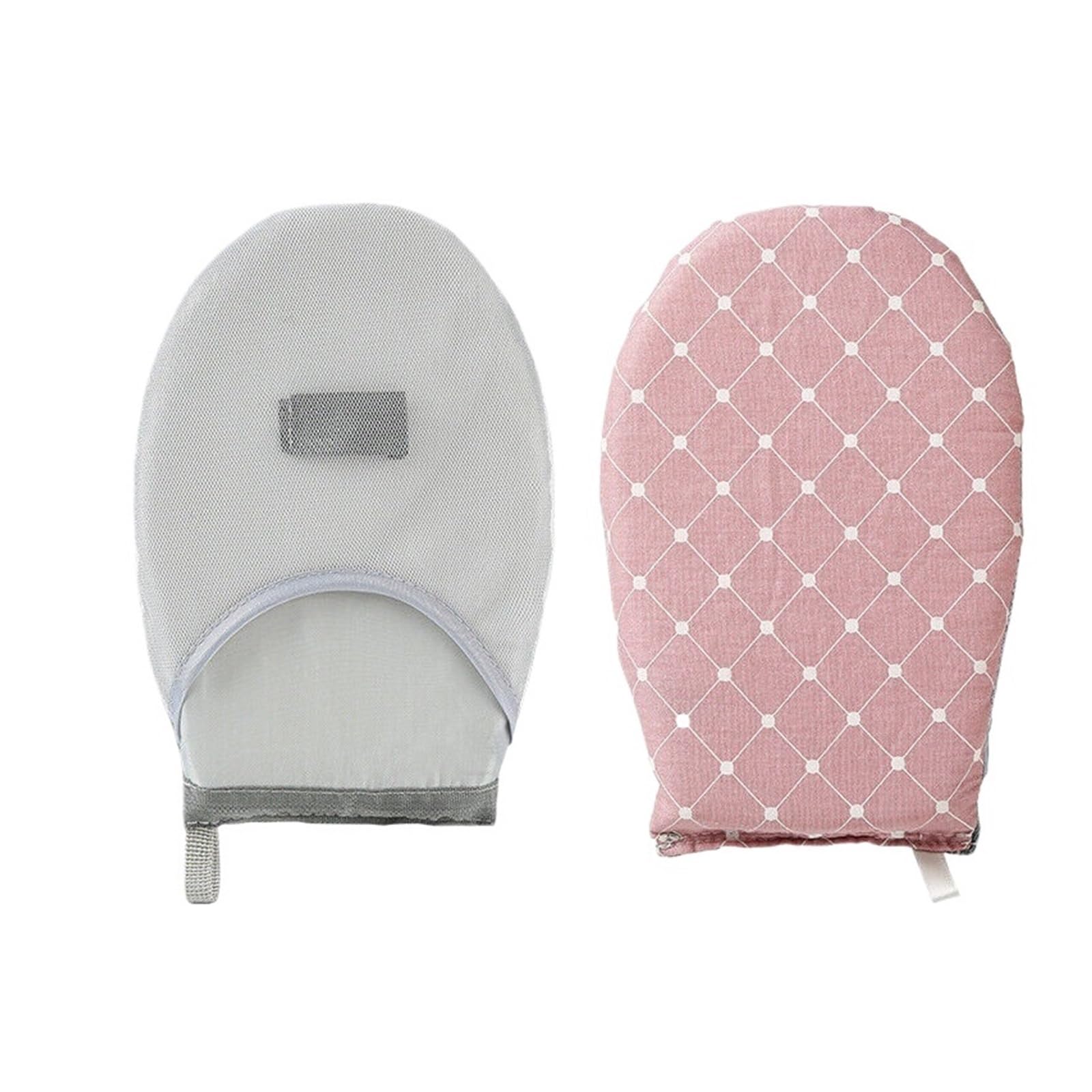 Steamer Ironing Glove New Handheld Mini Heat Resistant Ironing Pad Board Iron Cover Heat-resistant Stain Garment Steamer Gloves(Pink)