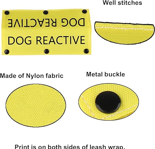 Miniatura 5 de Divertida funda para correa para perro, correa reactiva para perro, alerta, parche de identificación colgante, regalo de cumpleaños para mascotas
