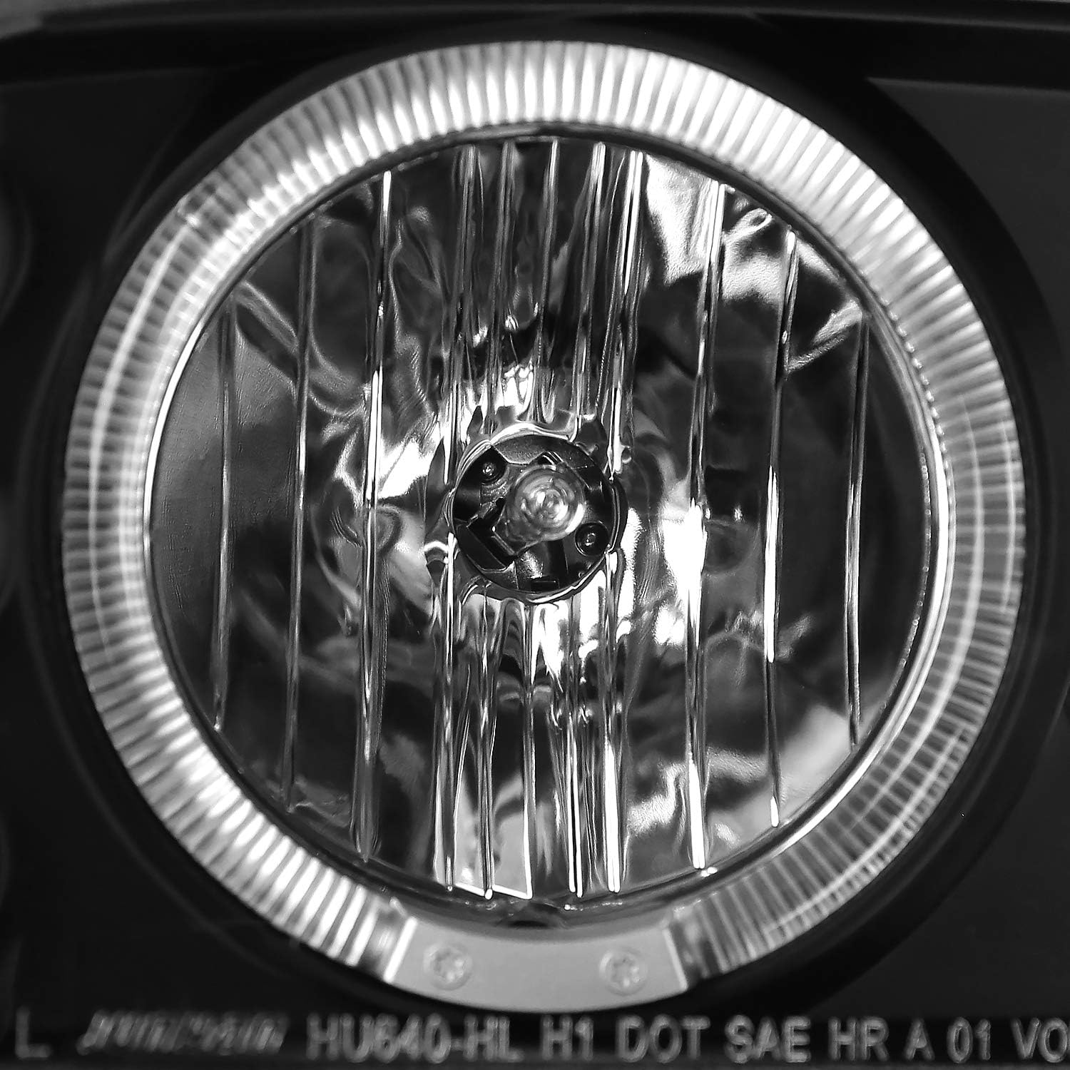 SPEC-D TUNING Glossy Black Projector Headlights + LED Turn Signal + LED Fog Compatible with GMC Yukon Denali Left + Right Pair Headlamps Assembly