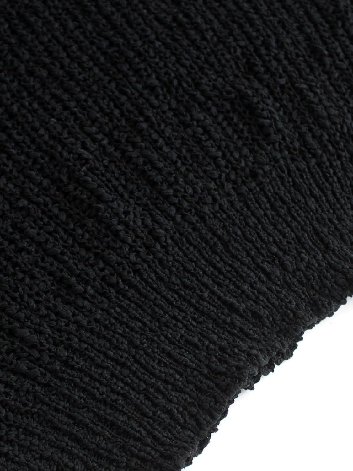 Chvity Off The Shoulder Knit V Neck Sweater for Women Fall Winter Trendy Vintage Minimalist Oversized Cozy Sweater Black - Image 7