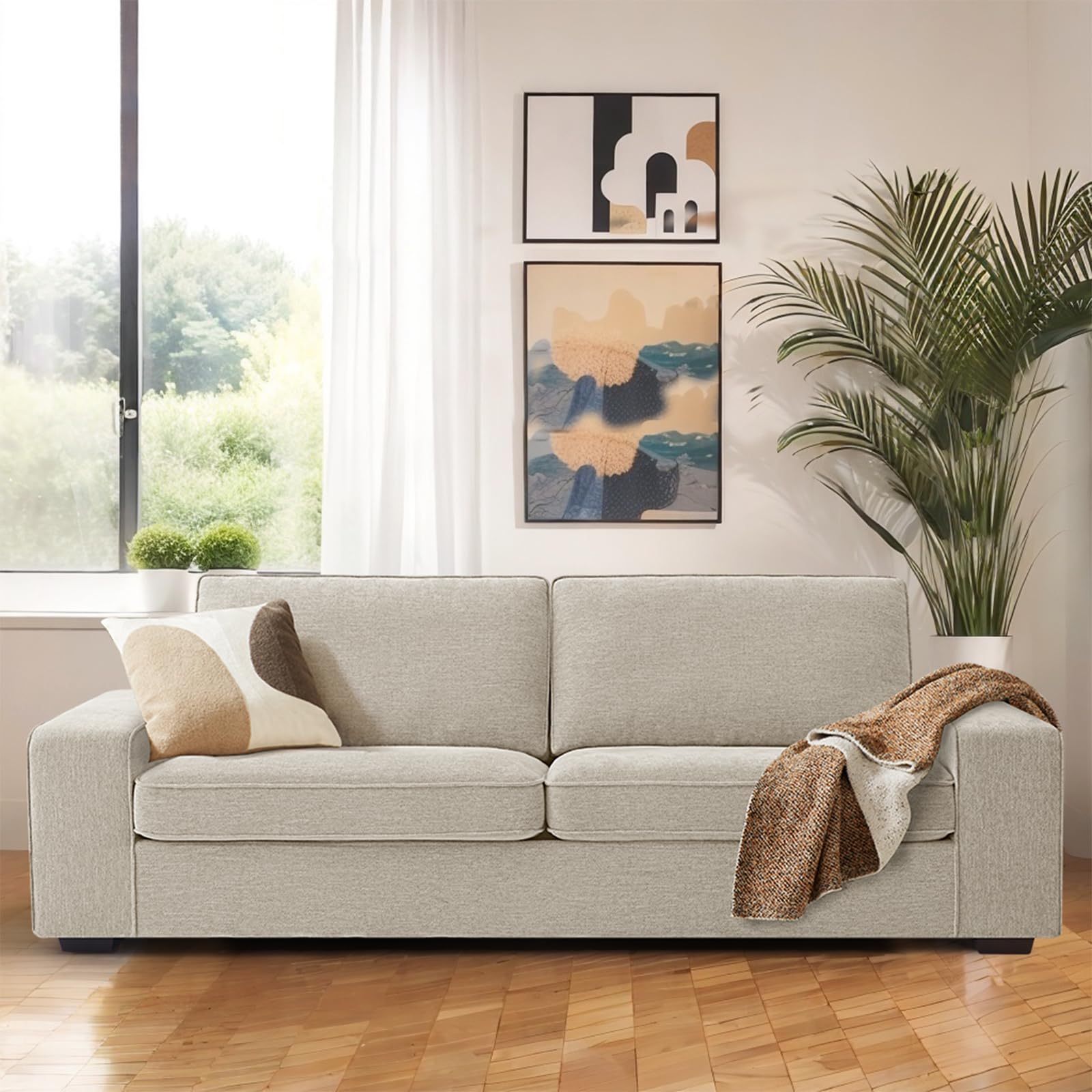 アデペシュ　WARM 3 seat sofa Amazon.com: Busaurus 3 Seater Sofa Couch with Deep Seats, 89