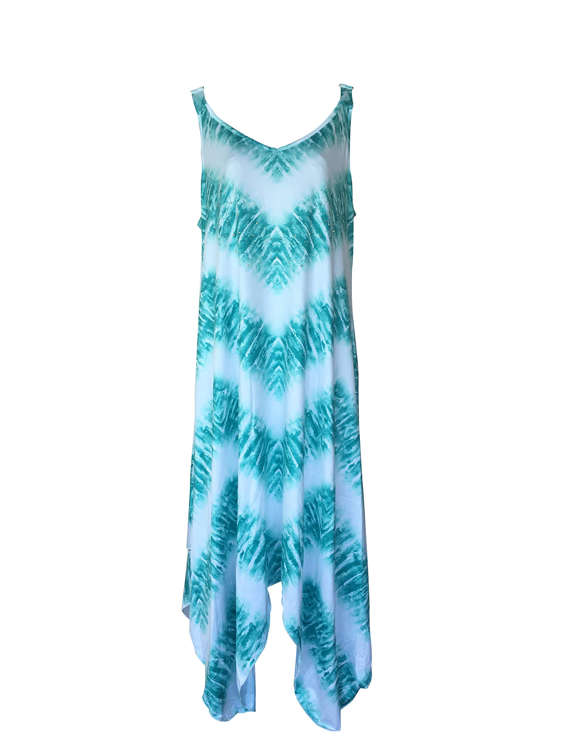 Long Maxi Chevron Stripe Dress with Shoulder Straps