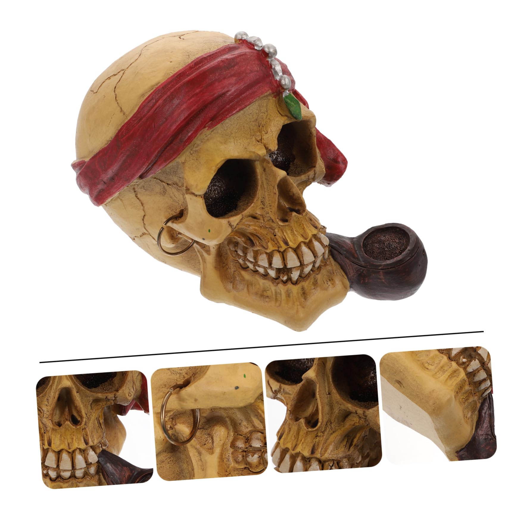 Cabilock 2 Pezzi Decorazione Teschio Decorazioni Scheletro Pirata Halloween Decorazione Per La Casa Per Feste Creativa Teschio Per La Casa Artigianato