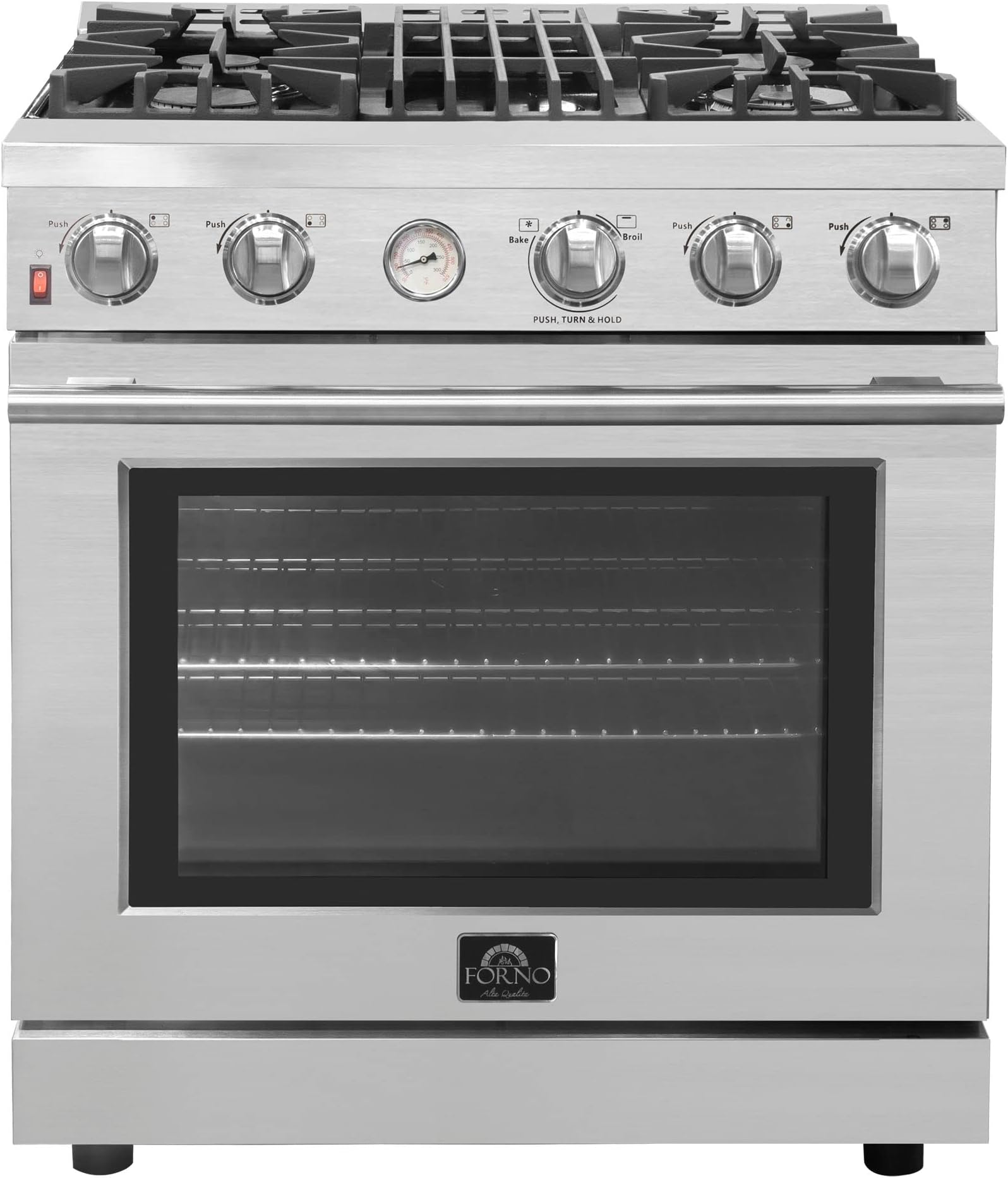 FORNO Full Gas 30" Inch. Freestanding Range with 4 Sealed