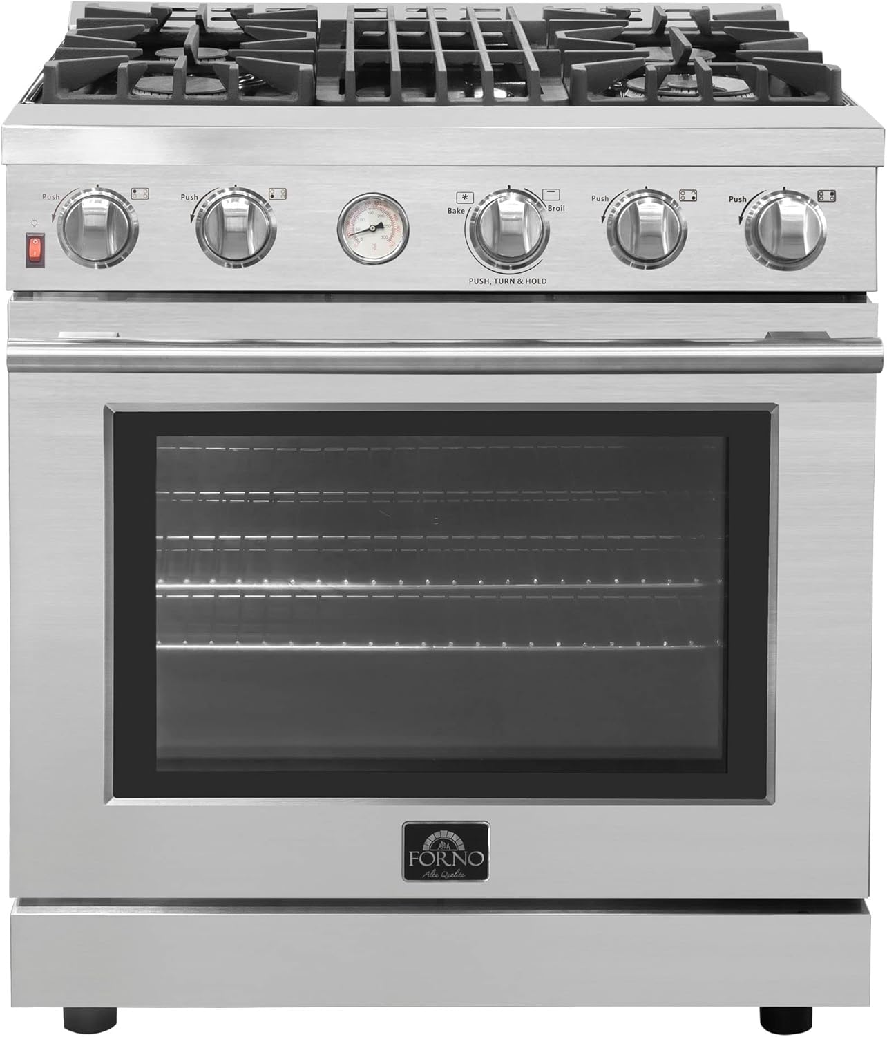 FORNO Full Gas 30" Inch. Freestanding Range with 4 Sealed