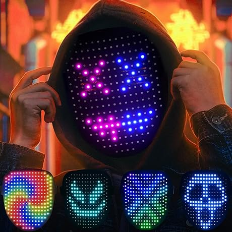 Halloween LED Mask: Unleash the Intensity in the Shadows