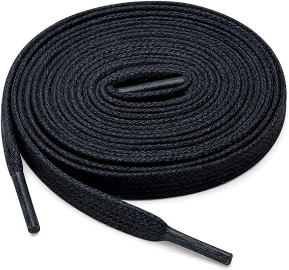 Amazon Co Jp Uxcell 靴紐 靴ひも 平型 平ひも ワックス シューレース ブーツ用 カジュアルシューズ 男女兼用 2足 シューズ バッグ