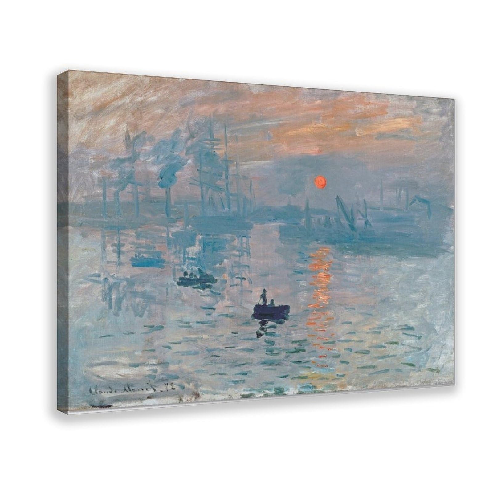 Toile Monet petit format pour décorer un mur vide de bureau sans encombrer - 8