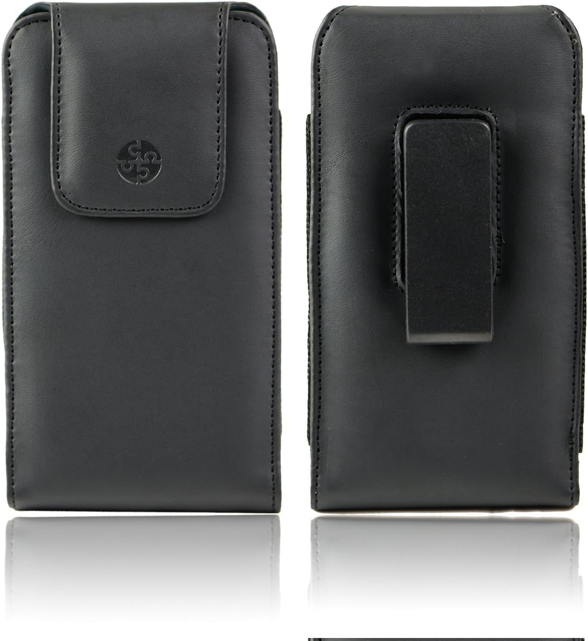 TURIN II Vertical Leather Case Holster with Rotating Belt Clip for Samsung Galaxy S5