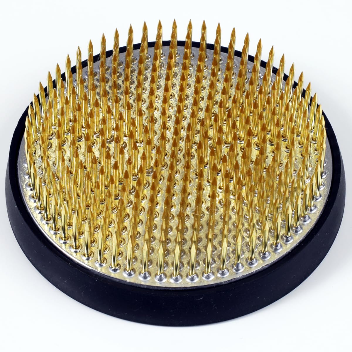 Wazakura 80 mm okrągły mosiężny Ikebana Kenzan kwiat przypinka żaba wyprodukowana w Japonii, japoński kwiatowy układ narzędzie kwiat uchwyt do wazonu i pojemnika - mosiądz, φ80 mm