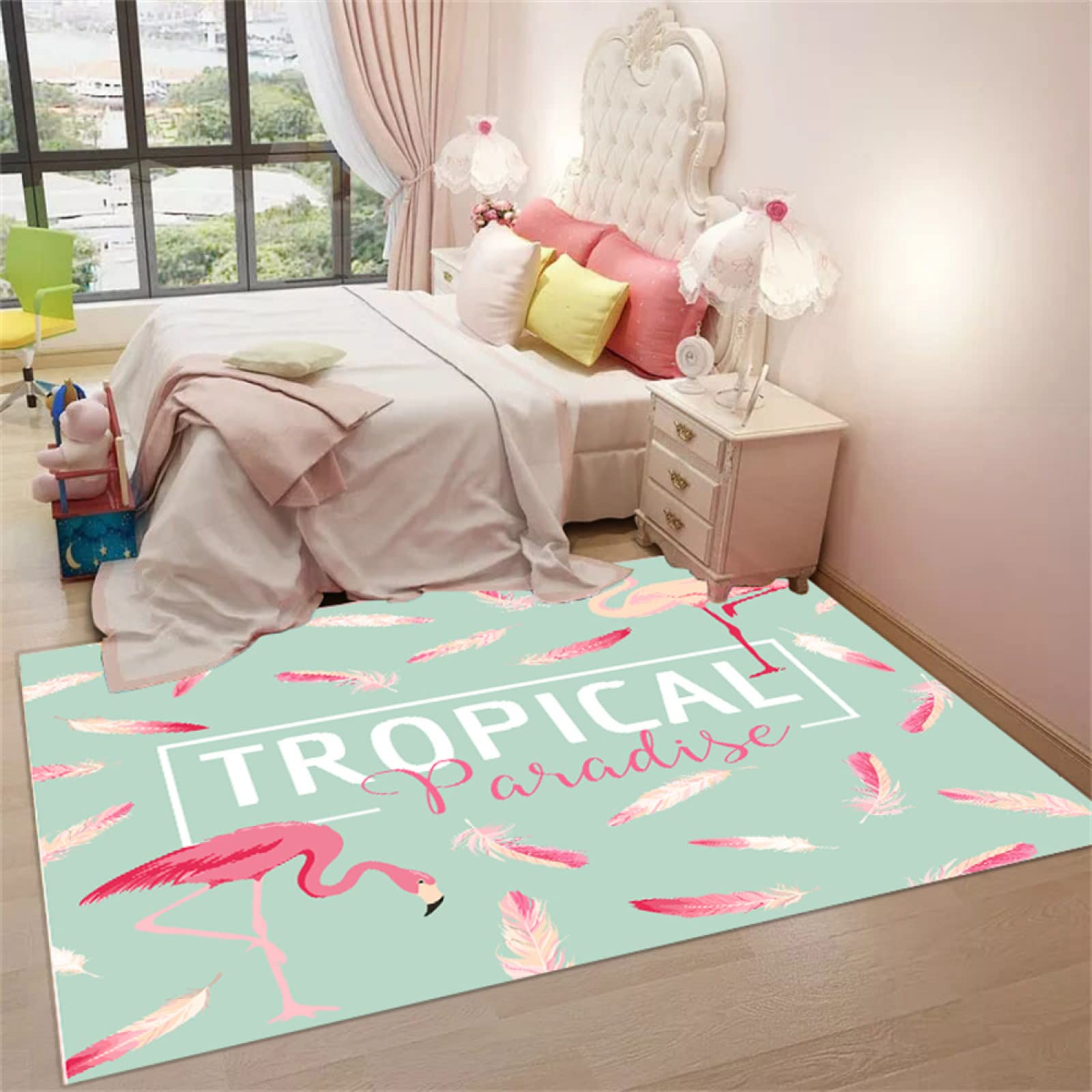 Tapis chambre plume 70x140cm pour transformer votre coin de lecture