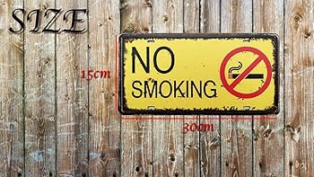 【ヴィンテージ看板】禁煙サイン TOBACCO FREE｜アメリカン雑貨 Amazon | speed mao 禁煙 サイン プレート おしゃれ