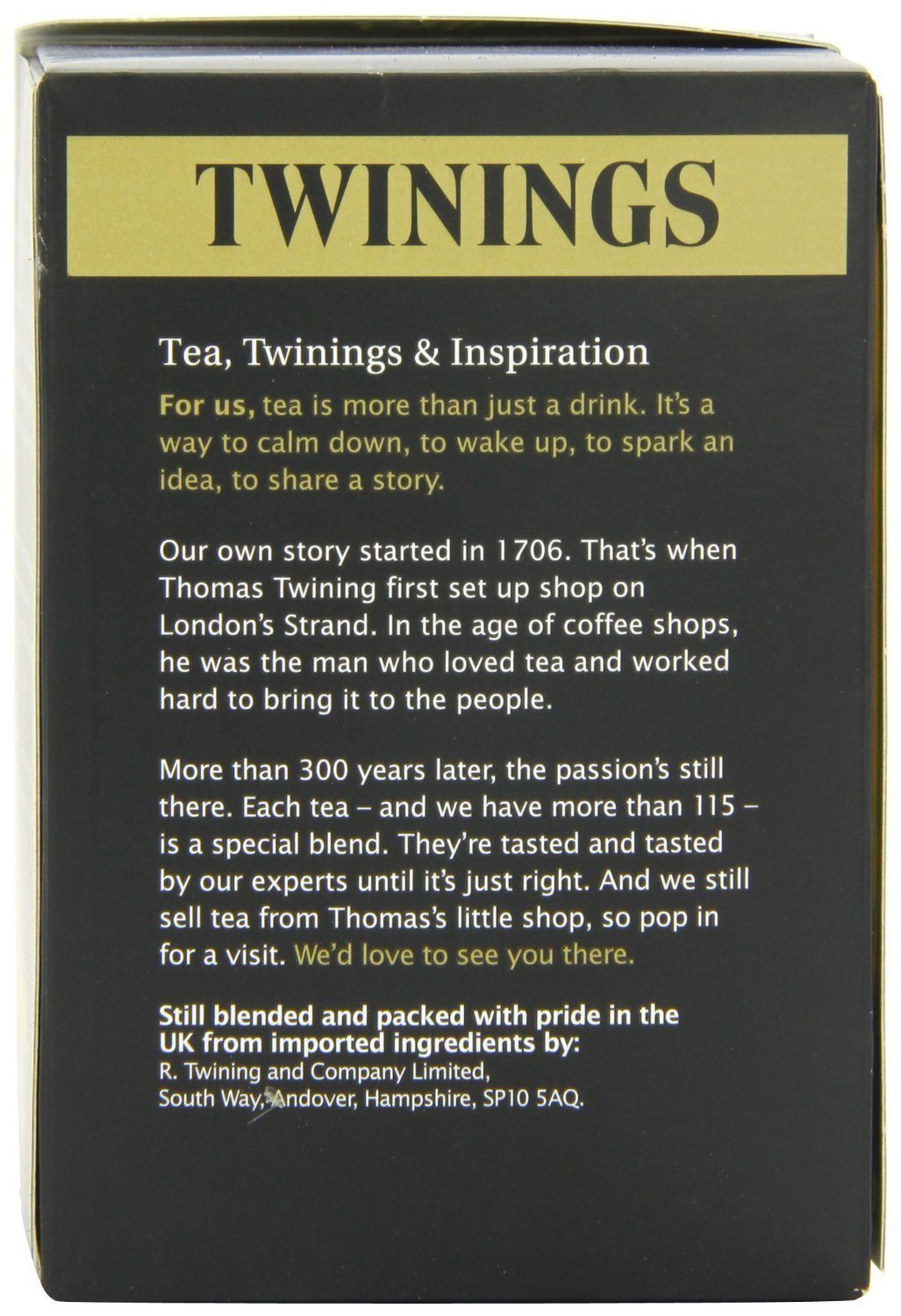 Twinings Lady Grey 50 Tea Bags (Pack of 4)