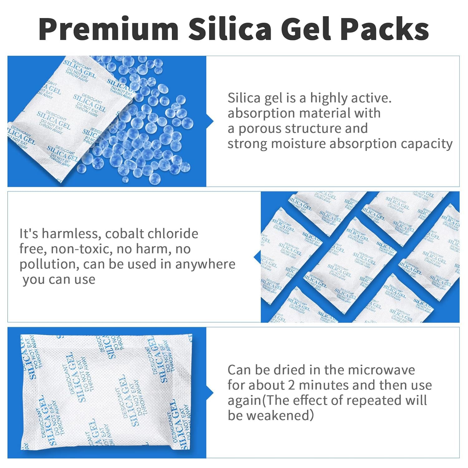 1g x 150 Stück Silicagel Beutel, Silica Gel Trockenmittel Silica Gel Beutel, Vakuum Silica Gel Packs, Silicagel Sachets für Elektronik Kleidung 1g x 150 Stück Silicagel Beutel, Silica Gel Trockenmittel Silica Gel Beutel, Vakuum Silica Gel Packs, Silicagel Sachets für Elektronik Kleidung