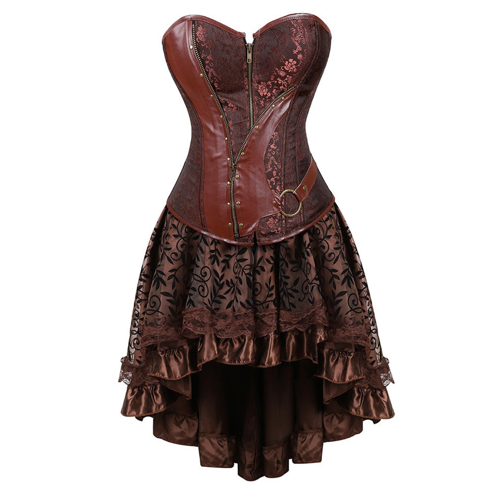 Corset Femme Bustier Push Up Gothique Retro Deguisement Adulte Halloween Femme Steampunk Bustier Chic Et Elegant Gaine Minceur Ventre Plat Vintage Haut
