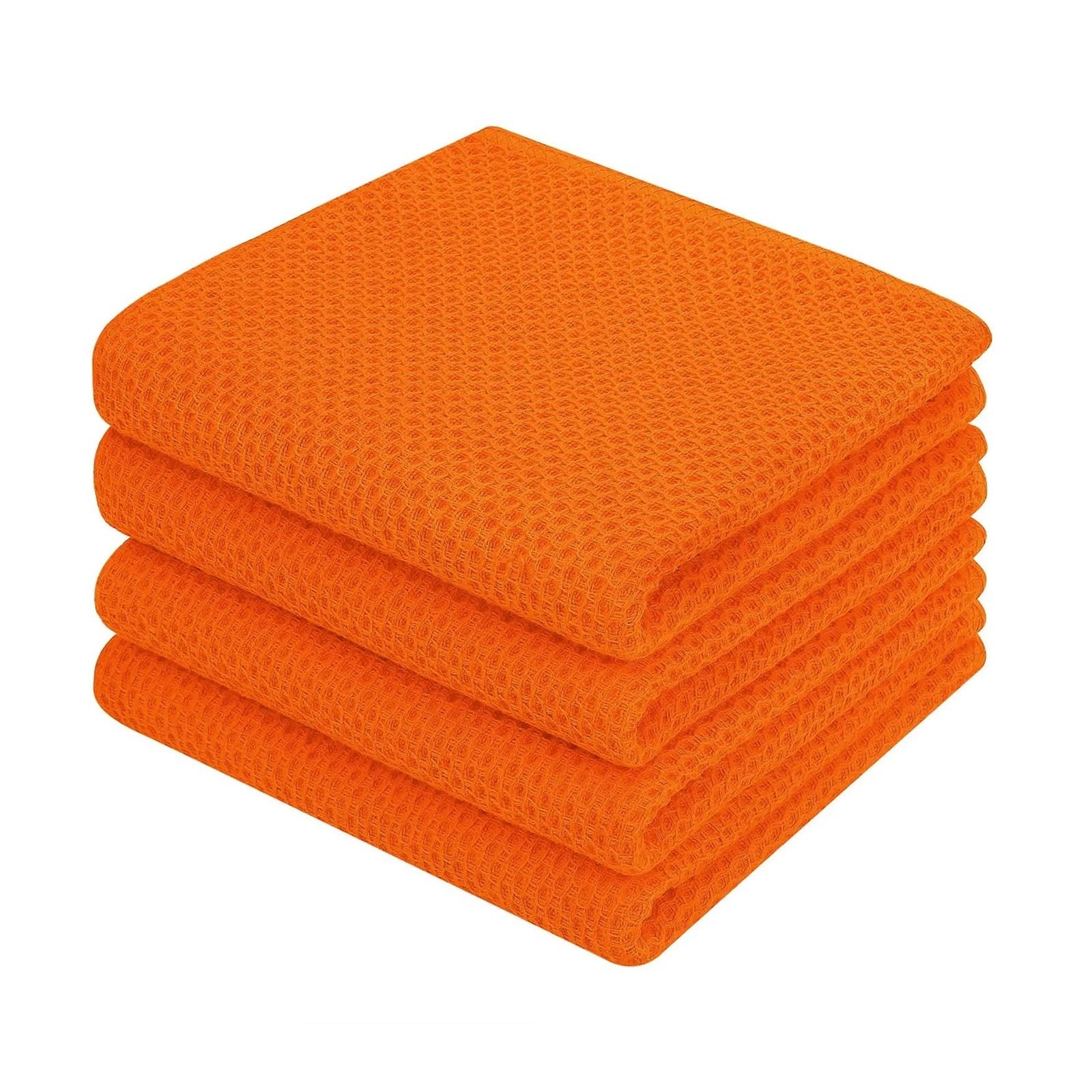Jobaojiang Kitchen Cloths Household Accessories Waffle Weave Kitchen Towels Cleaning Tools Useful Cleaning Things For Home(OR2,33X72CM-6PCS)