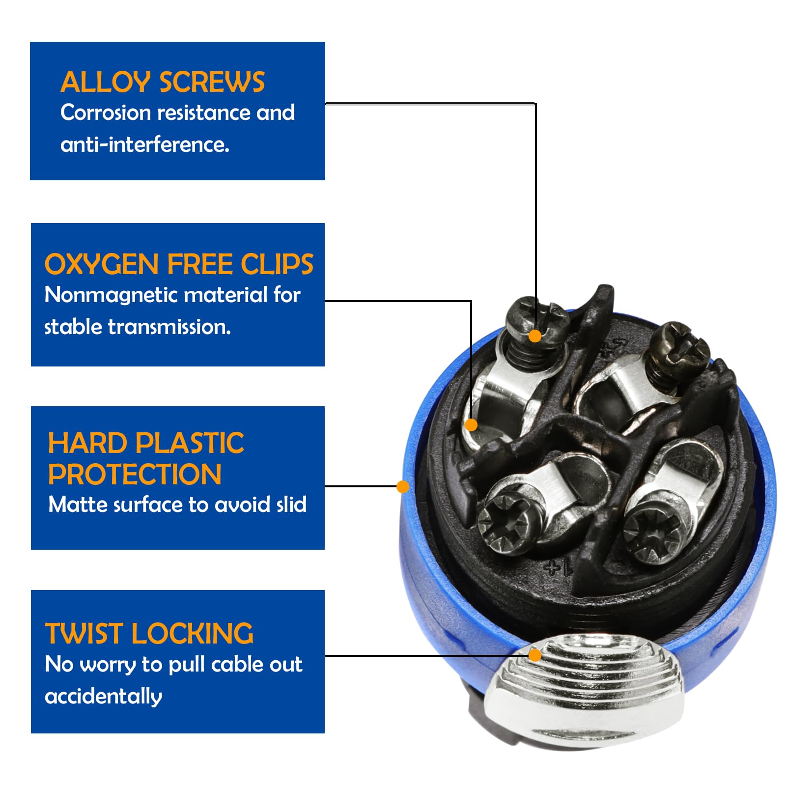 HBU 2-Pack Speakon to 1/4 Inch Cable 10 Feet - 10FT Speak-On