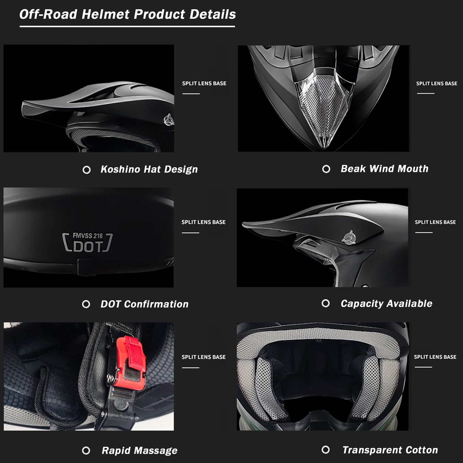 Cascos de Motocross con Gafas máscara y Guantes homologados por el Dot Casco Integral para Motocicleta Todoterreno para niños y jóvenes para ATV MTB BMX Descenso Quad Enduro Carreras