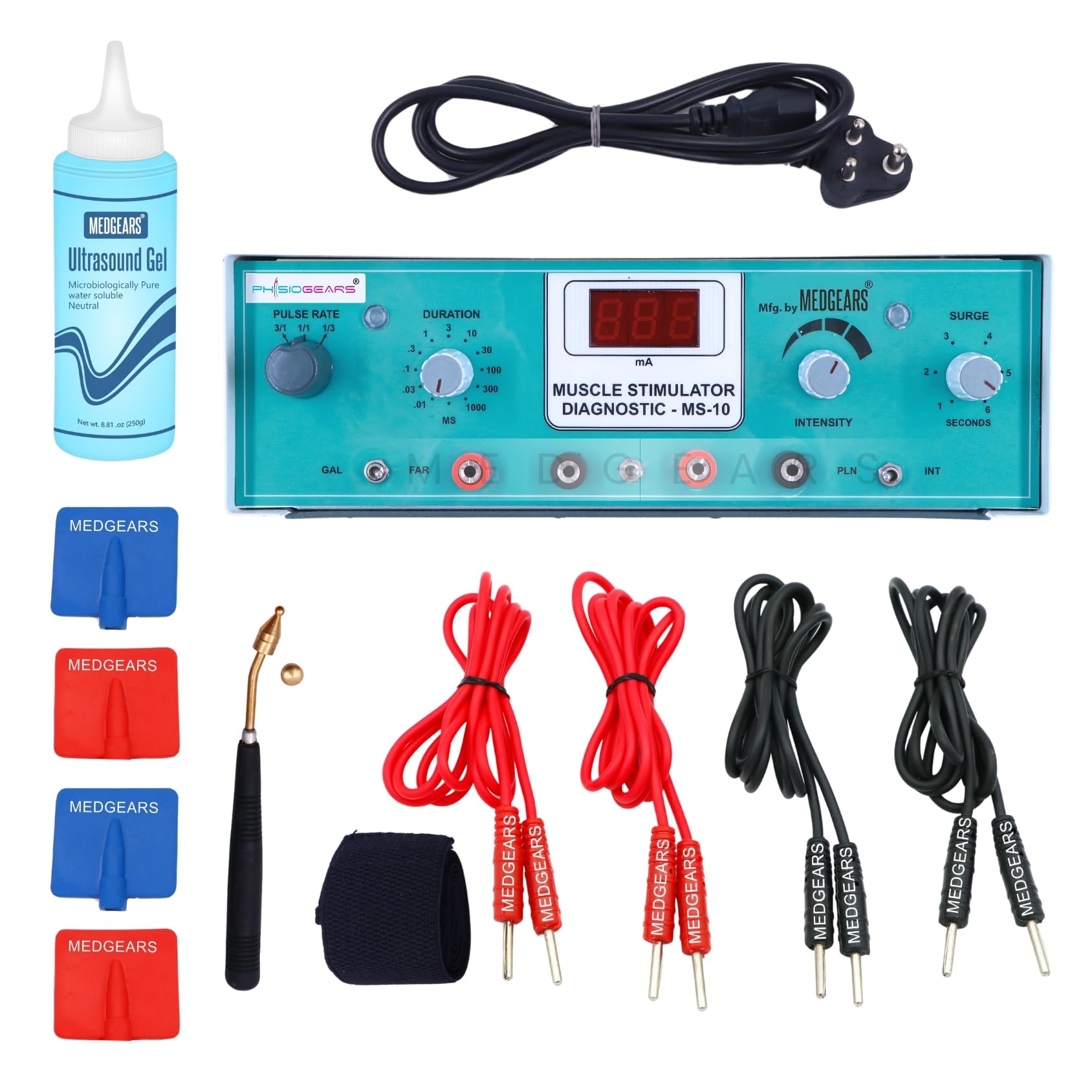 DR PT Muscle Stimulator 4 Channel with 4 Pin Electrotherapy Machine for Physiotherapy 4 Channel with Timer faradic and galvanic Muscle stimulator diagnostic stimulator 4 Channel abs stimulator