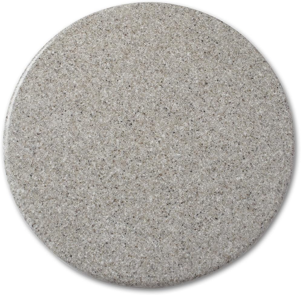 Latte, Gloss, 16", Cultured Granite, Crater, Lazy Susan, Turntable