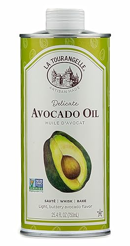 La Tourangelle Aceite de aguacate totalmente natural hecho a mano de aguacates de alta calidad ideal para cocinar como sustituto de mantequilla y
