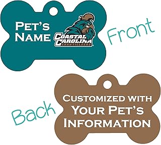 Coastal Carolina Chanticleers 2-Sided Pet Id Dog Tag | Personalized for Your Pet | Officially Licensed
