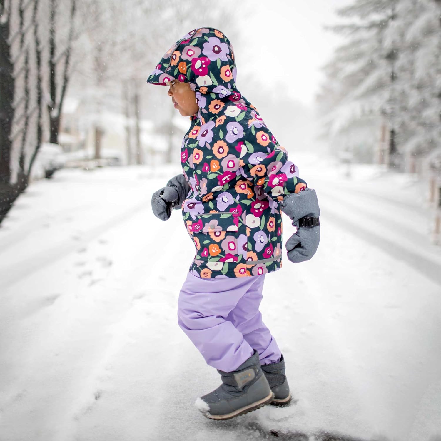 JAN & JUL Waterproof Fleece Lined Snow and Rain Pants for Toddlers and Kids - Image 2