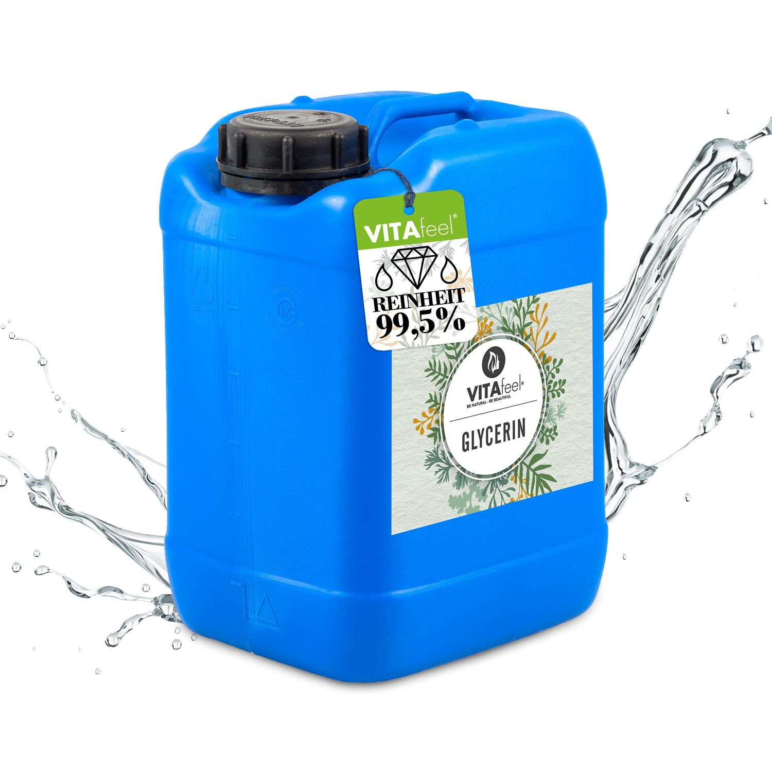 Glycérine MeaVita 99,5%, purement végétale, 1 paquet (1x 5000ml)