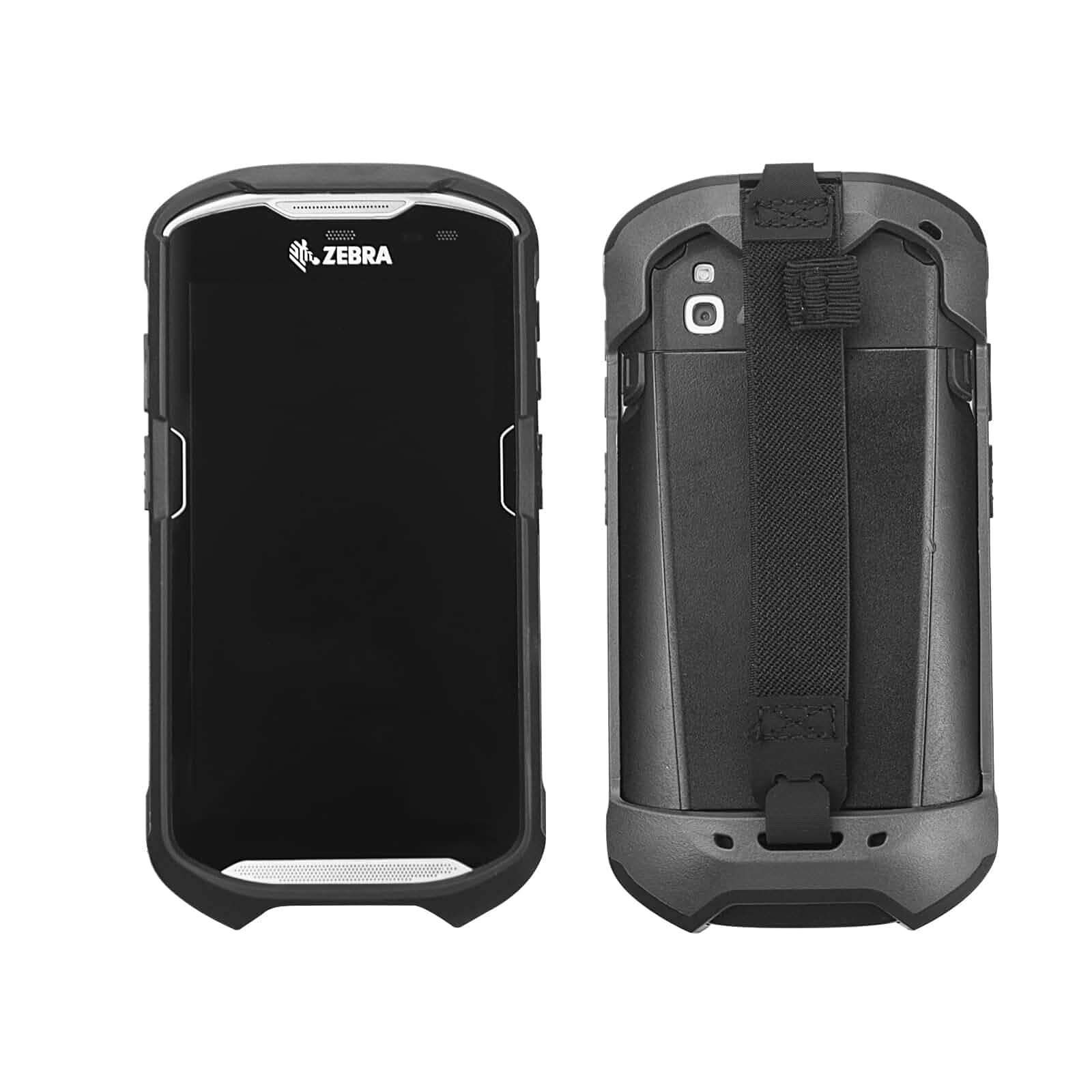 Protective Cover Case Rugged Boot with Hand Strap for Zebra TC51 TC52 TC56 TC57 TC510K,Case for Handheld Barcode Touch Mobile Computer,Scanner Accessories(Black) Solid