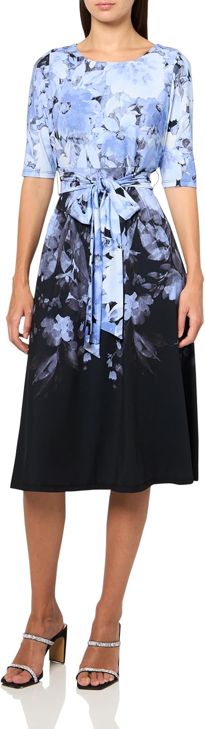 Kasper Womens Fit and Flare Dress