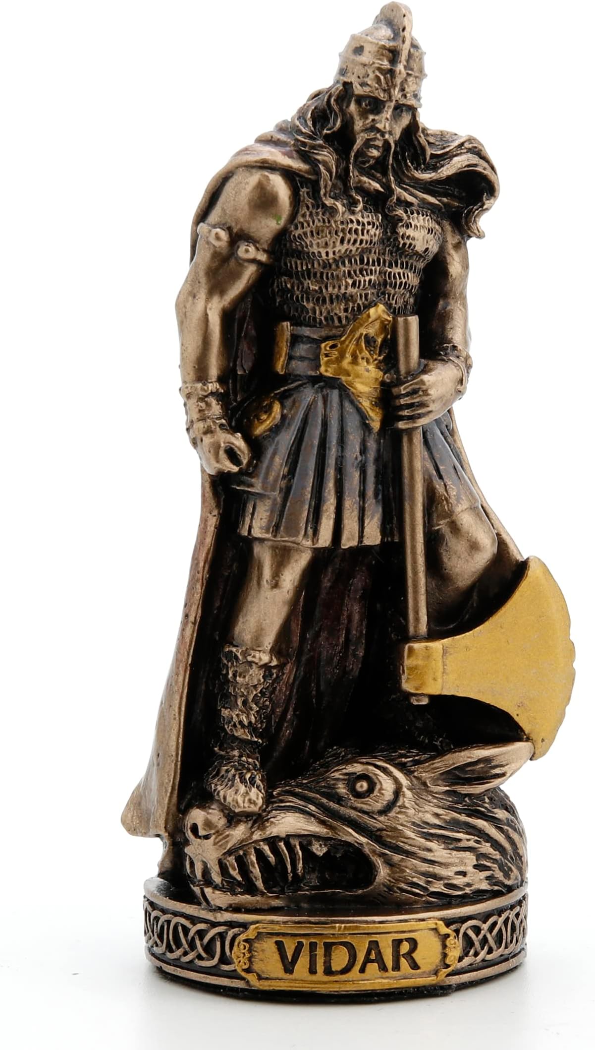 Norse Gods Miniature Figurine (Vidar, Bronze)