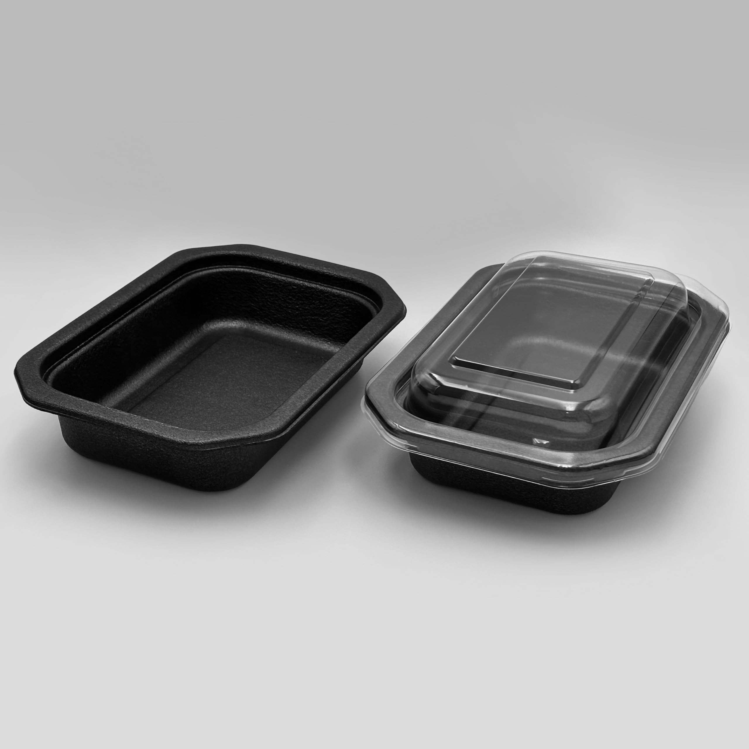 BAKEQ AIR 50 Piece Set of 50 Cooking Heat Resistant Containers Square Shaped 7.5