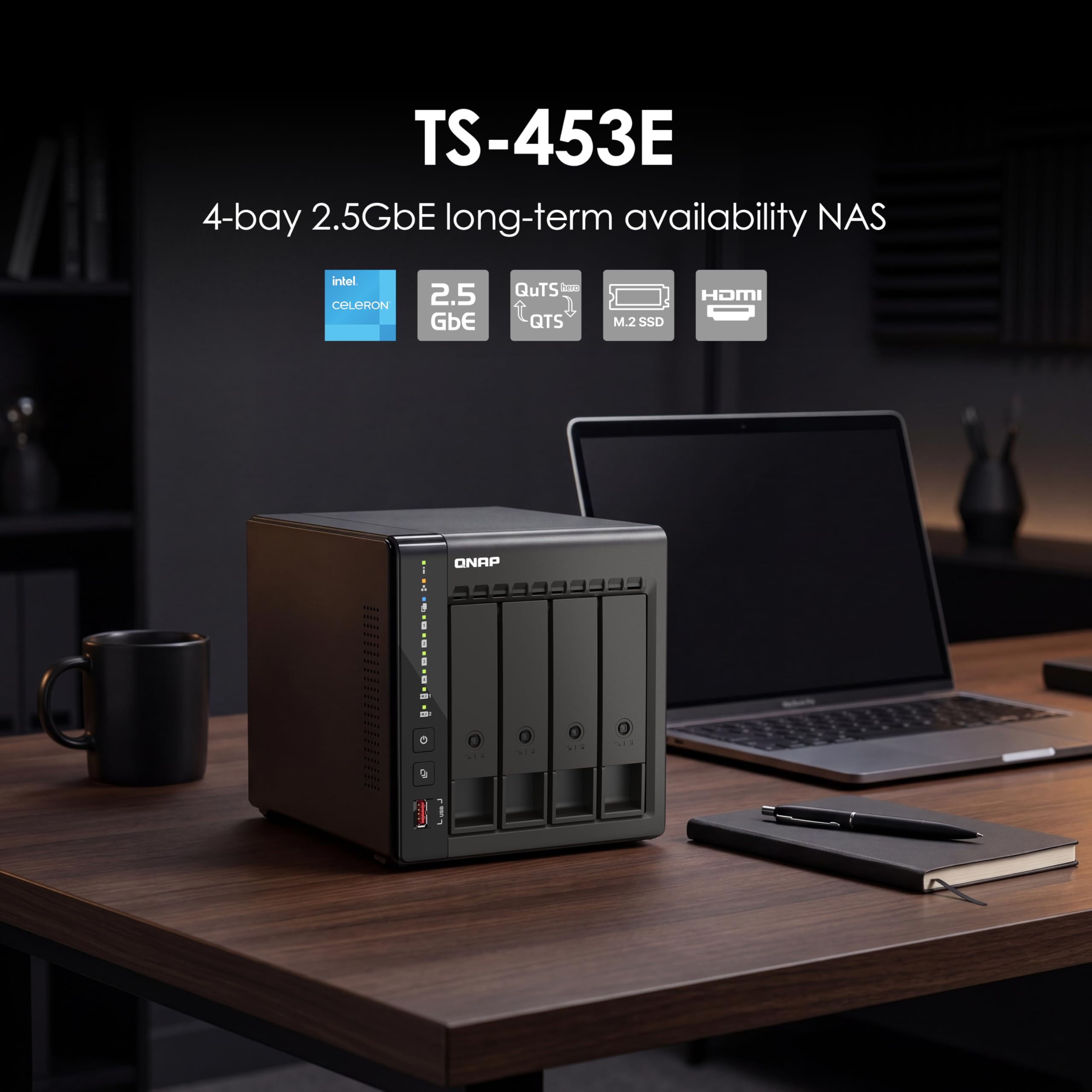 Amazon.com: QNAP TS-453E-8G-US 4 Bay High-Performance Desktop NAS
