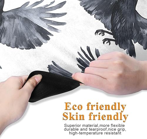 Miniatura 3 de Black Birds Yoga Mat Non Slip Thick Kids Eco Friendly Rubber Workout Foldable Yoga Mat Women Exercise