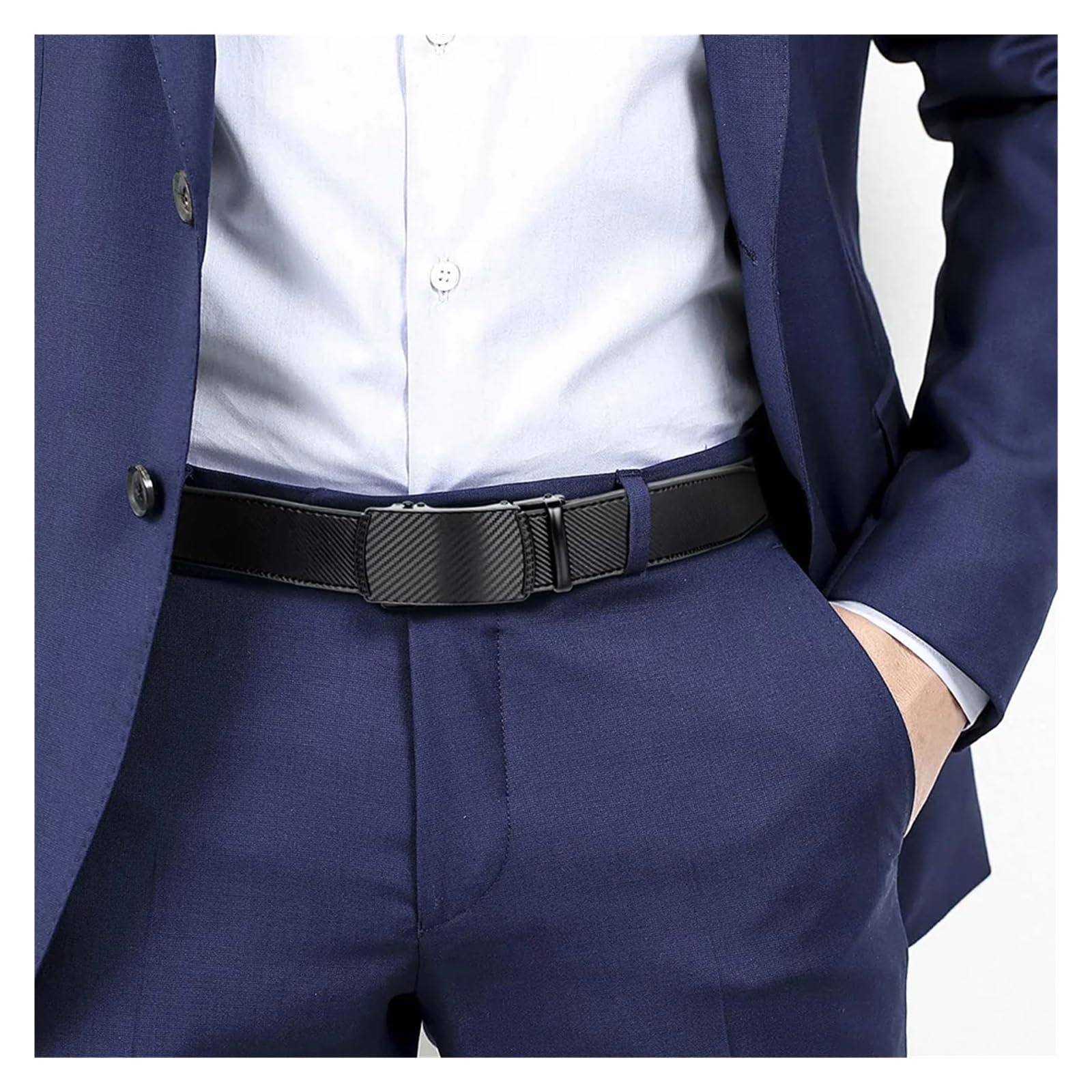 Cinture da uomo con fibbia automatica, cinture in pelle con cinturino for donna e uomo
