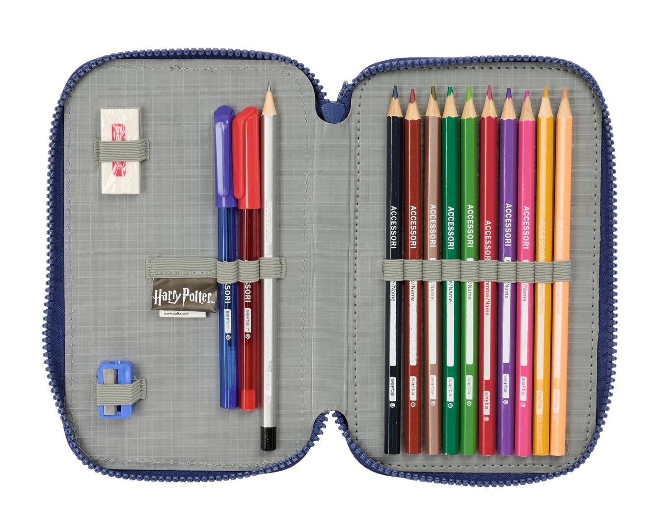 HARRY POTTER CAPTAIN, Children's School Pencil Case, Pencil Case with Colours, with 29 Tools Included - Image 4