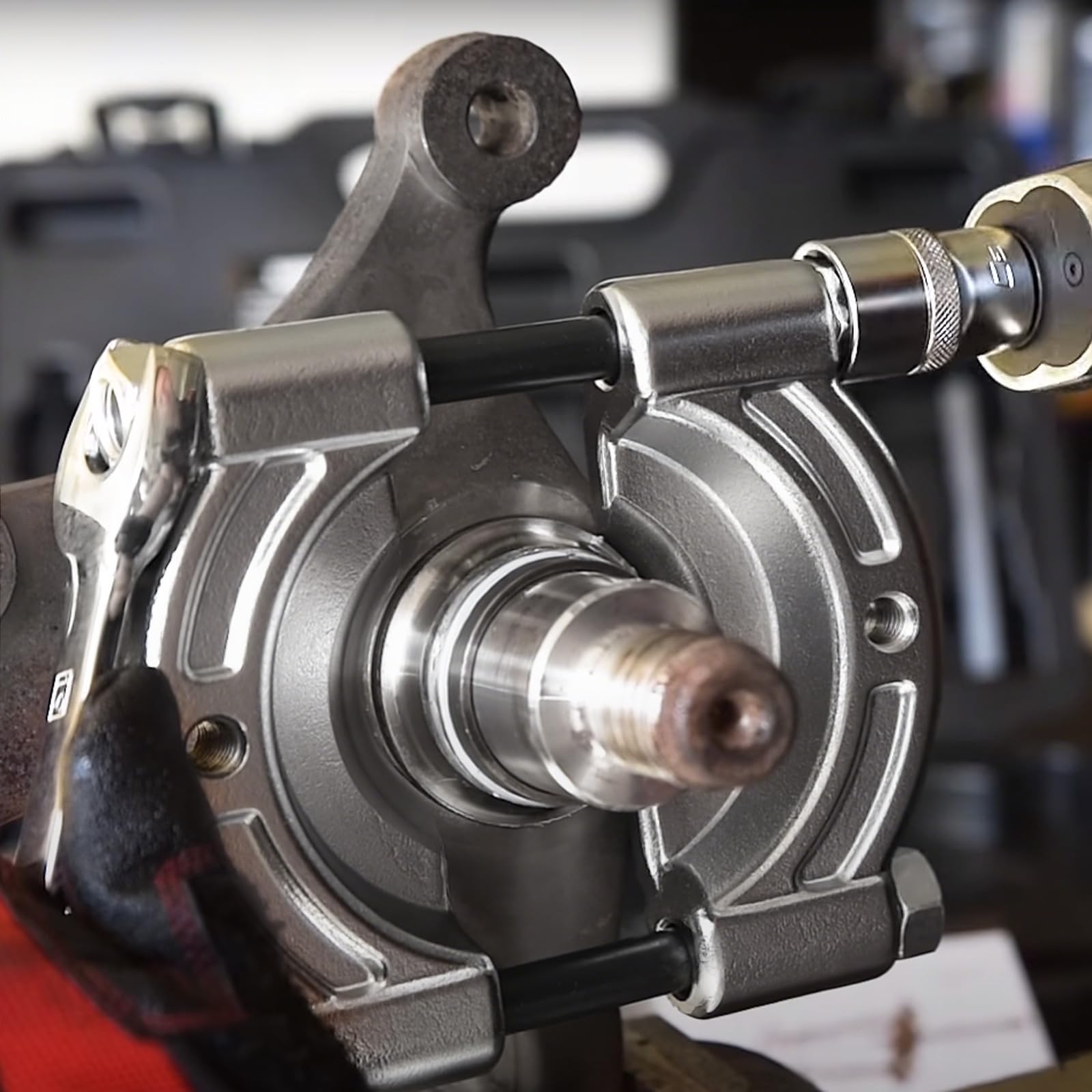 VEVOR Kit di Estrazione Cuscinetti Separatore 14 Pezzi capacità 5 Tonnellate, Kit di Rimozione Cuscinetti a Pignone con Ganasce Set di Estrattori Utensili per Divisione, Kit Utensili per Autoveicoli