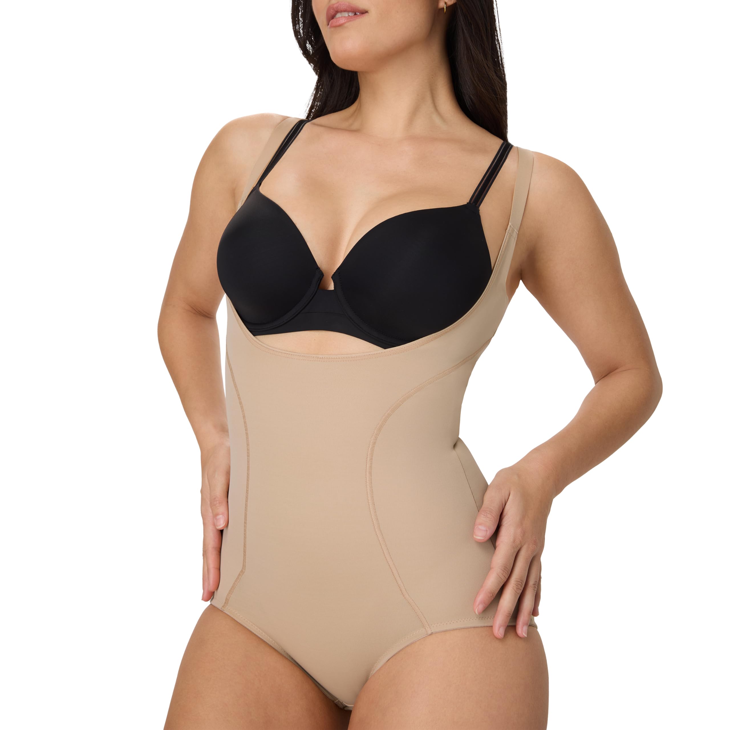 Maidenform Ultimate Slimmer Wear Your Own Bra Body Briefer Shapewear Fl2656 Ropa interior Mujer (Pack de 1)