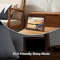 Vista 8 de Digital Picture Frame, Frameo WiFi 10.1 Inch 1280 * 800IPS Touch Screen Digital Photo Frame, 32GB Memory, Auto-Rotate, Share Videos Pictures