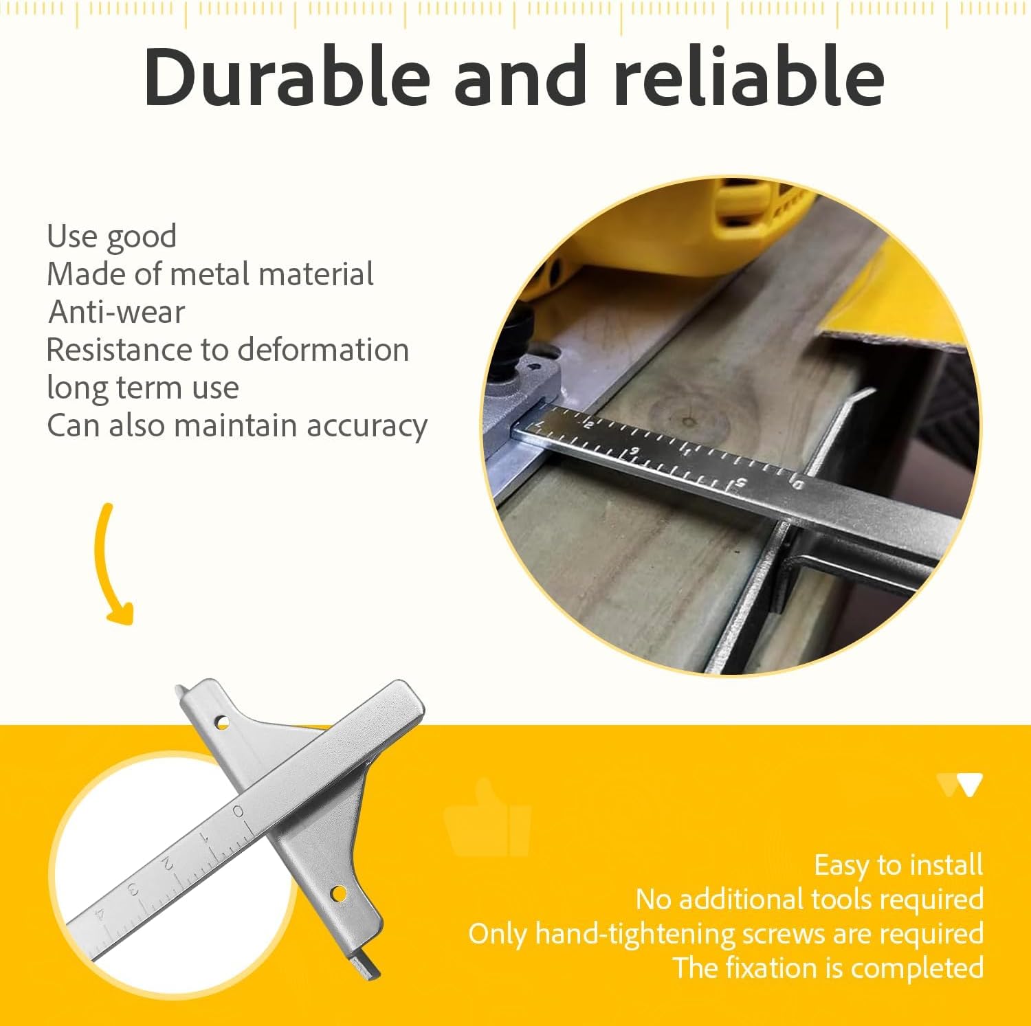 381091-00 circular saw guide Fits Dewalt DW936 circular saw rip guide | Compatible with DeWalt DW936K DC300 DCS391B DCS393 DC310 DC390K Edge Guide Saw Fence for Cordless Circular Saws