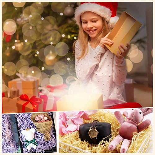 Miniatura 6 de YHXKJ Papel arrugado para caja de regalo (12 libra), relleno de papel triturado, papel triturado, envoltura de regalo, cesta de Pascua, relleno de